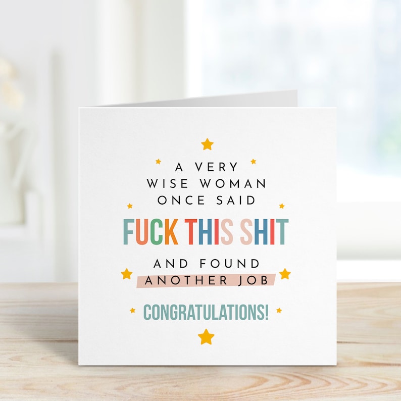 Funny New Job Card, Congratulations Colleague, New Beginnings image 2