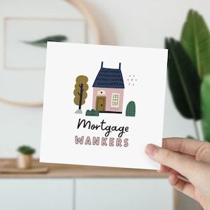 Carte pour nouvelle maison pour les branleurs hypothécaires Nouvelle carte pour les amis et la famille Carte pour pendaison de crémaillère Nouvel endroit Carte pour félicitations pour une pendaison de crémaillère