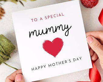 Voor een speciale moeder Moederdagkaart Wenskaart voor moeder Aandenken aan kinderen of baby Cadeaukaart First Happy Mothers Day-kaart Mama Mom
