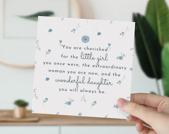 Daughter Birthday Card: Touching Poem, Special Occasion