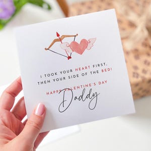 Lustige Valentinstag Karte für neuen Vater Romantische und süße Karte für Papa Nachdenkliches Valentinstag Geschenk für Ihn Erster Valentinstag Andenken