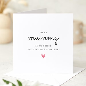 Kaart voor eerste Moederdag Bedachtzaam cadeau voor mama Oprechte aandenkenkaart Nieuwe moeder Speciale 1e Moederdag van zoontje dochter