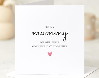First Mother&#39;s Day Together Card Thoughtful Gift for Mummy Heartfelt Keepsake Card New Mum Special 1st Mothers Day from Baby Son Daughter