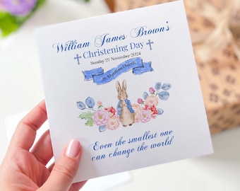 Personalised Christening Card – Baby Naming Ceremony Keepsake