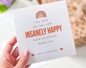 Geburtstagskarte für Frau Ehemann Freund für immer und ewig Freund Geburtstagskarte Bestie Geburtstag 18.21.25.30.40.50.60.70