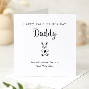 Grazioso biglietto di San Valentino per papà Sarai sempre il mio primo biglietto di San Valentino per papà da figlia figlio Ricordo Biglietto di San Valentino per papà