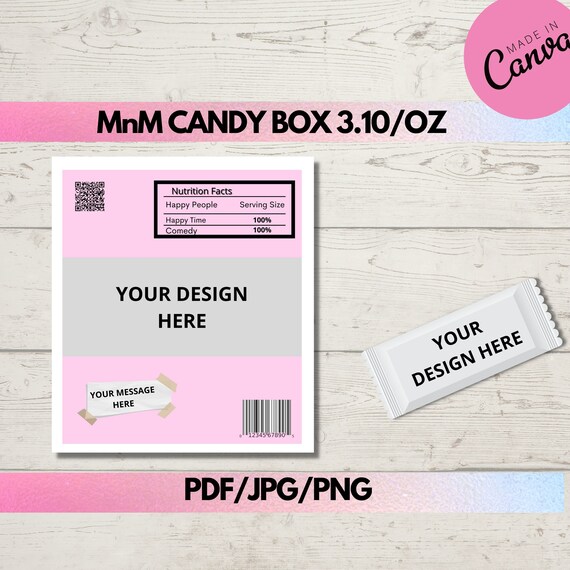 M and M Template Blank M and M Template Editable Template Etsy Canada M and M Template Blank M and M Template Editable Template Etsy Canada