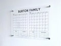 Two Month Clear Acrylic Wall Calendar - Personalized Dry Erase Board, Dry Erase Calendar, Monthly and Weekly Calendar, Transparent Calendar