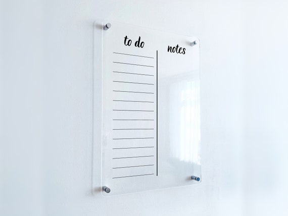 Buy PERSONALIZED to Do Planner Wall Calendar Acrylic Calendar Dry Erase  Calendar Dry Erase Board Weekly Calendar Family Planner Clear to Do Online  in India - Etsy
