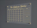 PERSONALIZED Acrylic Family Planner Wall Calendar - Dry Erase Board, Dry Erase Calendar, Monthly and Weekly Calendar, Transparent Calendar