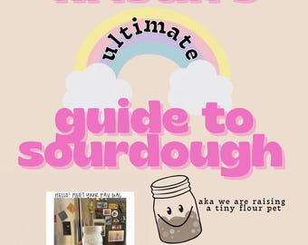 Beginner Sourdough Guide PDF | Step-by-Step Sourdough Bread Recipe | Digital Download | Starter & Baking Instructions