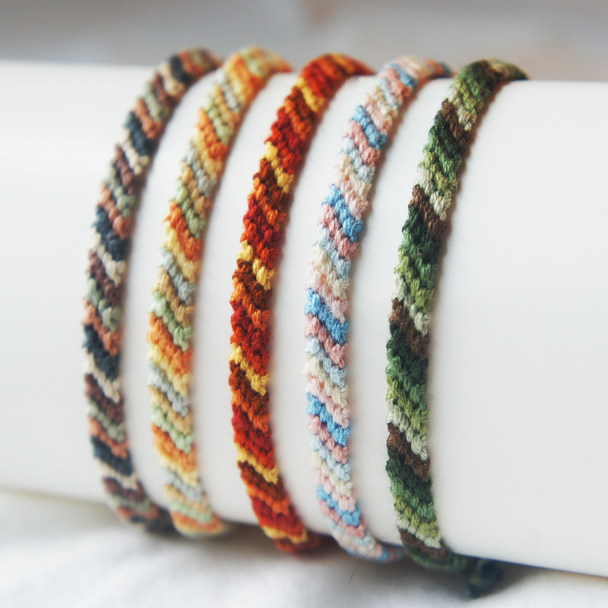 Stripe & Bead Friendship Bracelet craft activity guide