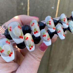 Cherry Press On Nails
