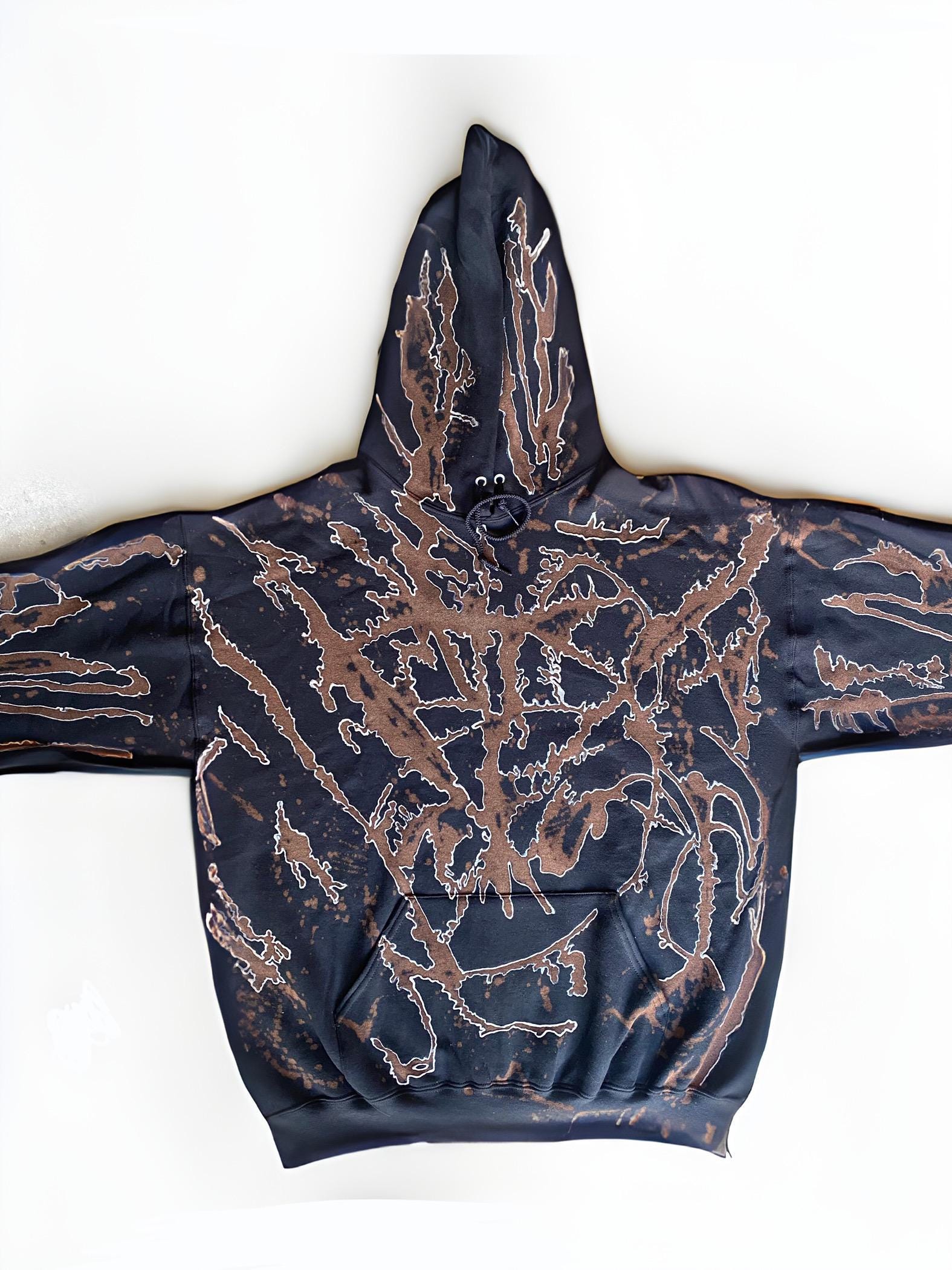 bleach tie dye nike hoodie