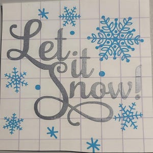 Let It Snow Decal | Ornament Decal | Christmas DIY | Snowflake Decal | Winter Decal | Let IT Snow |