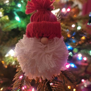 Gnome Christmas ornaments | Holiday Gnomes | Reindeer Gnomes | Christmas Tree Decor | Yarn Gnomes | Gnomes | Santa Gnome |