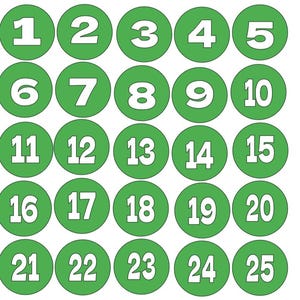 2 &quot; Numbers For Classroom | Back to School | Vinyl Number Decals | Circle Numbers | Classroom Organization| Teacher Toolbox Labels | Bins |