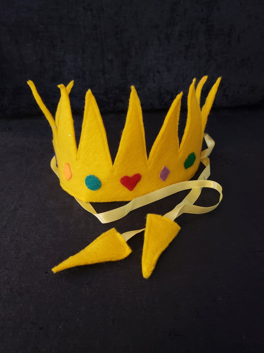 Children's Felt Party and Dressup Hats Crowns Etsy