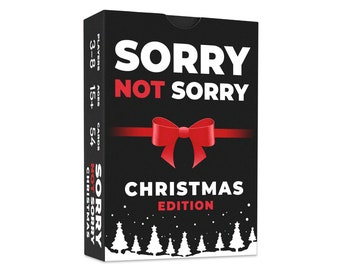 Sorry Not Sorry Christmas Card Game: Adult Holiday Party
