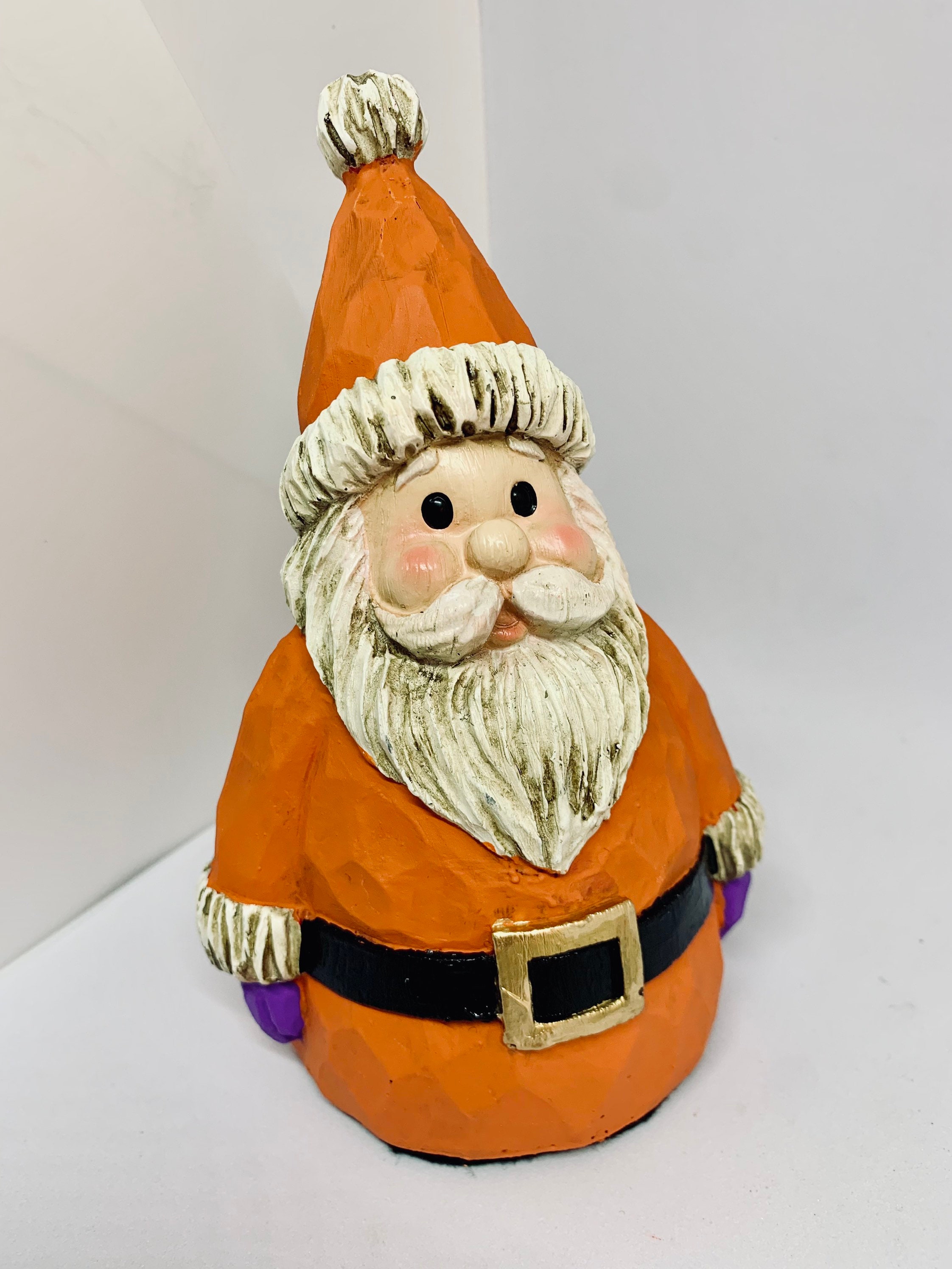 7 Tall Old World Orange Santa - Etsy