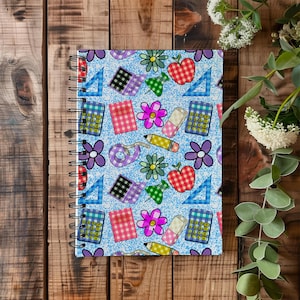 Girly Spiralblock - liniert, Süßes Journal, Schulanfang, College Studenten Geschenk, rosa Notizblock, Briefpapier für Sie