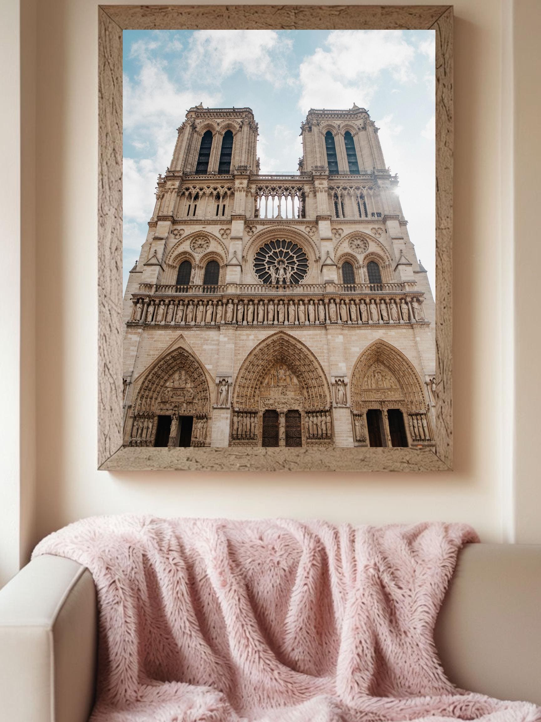Notre-dame De Paris Printable Wall Art – Gothic Cathedral Digital ...