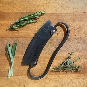 Hand forged herb chopper