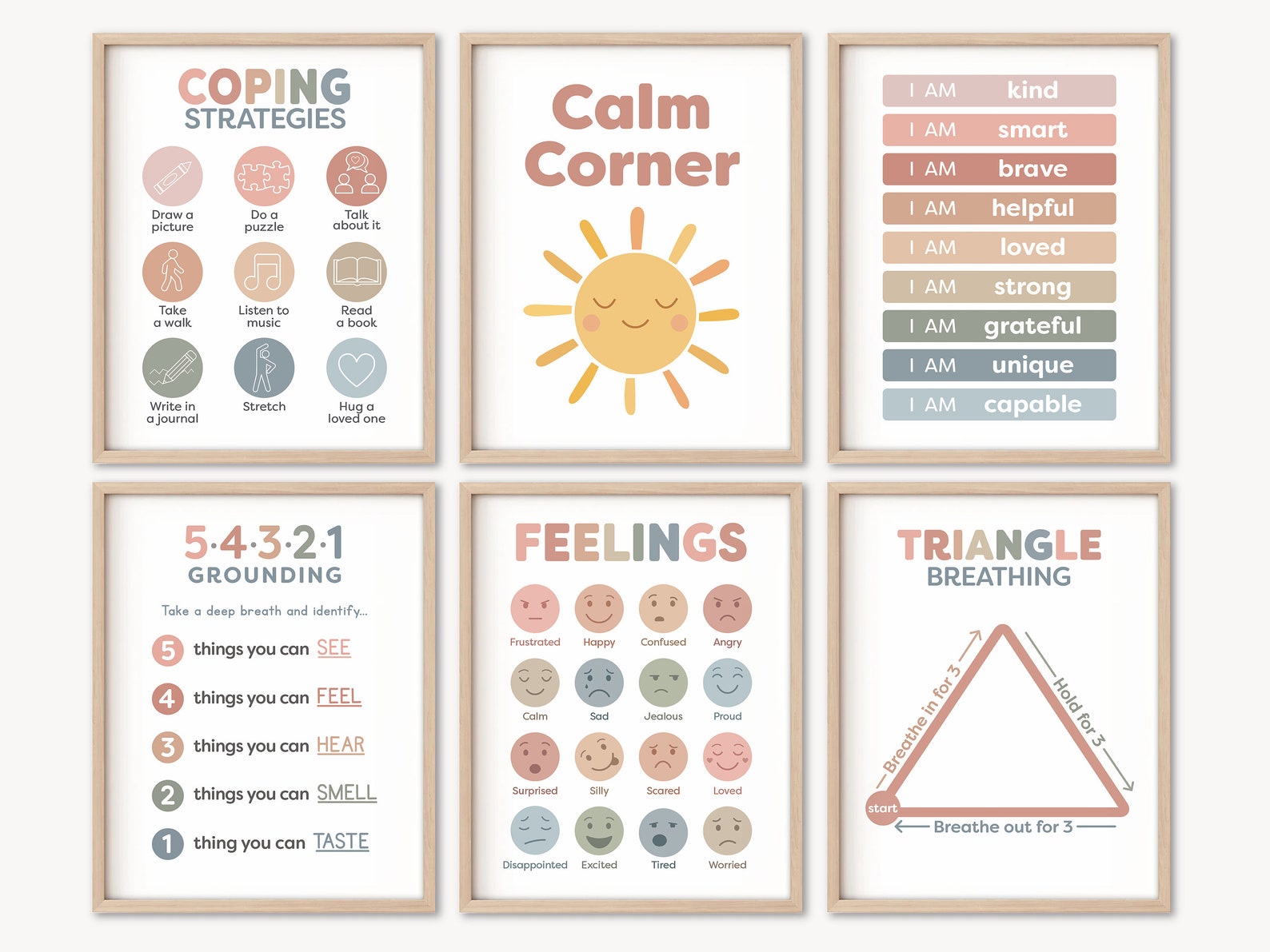 Calming Corner for Toddler Calm Corner Poster Feelings Chart Coping ...