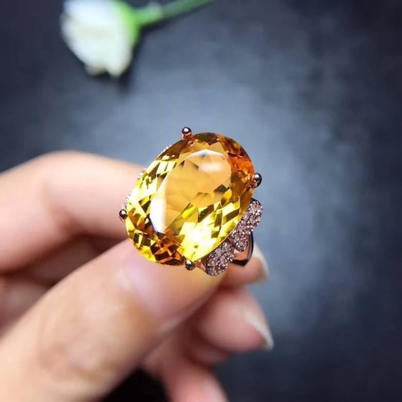 10 carat citrine ring deals