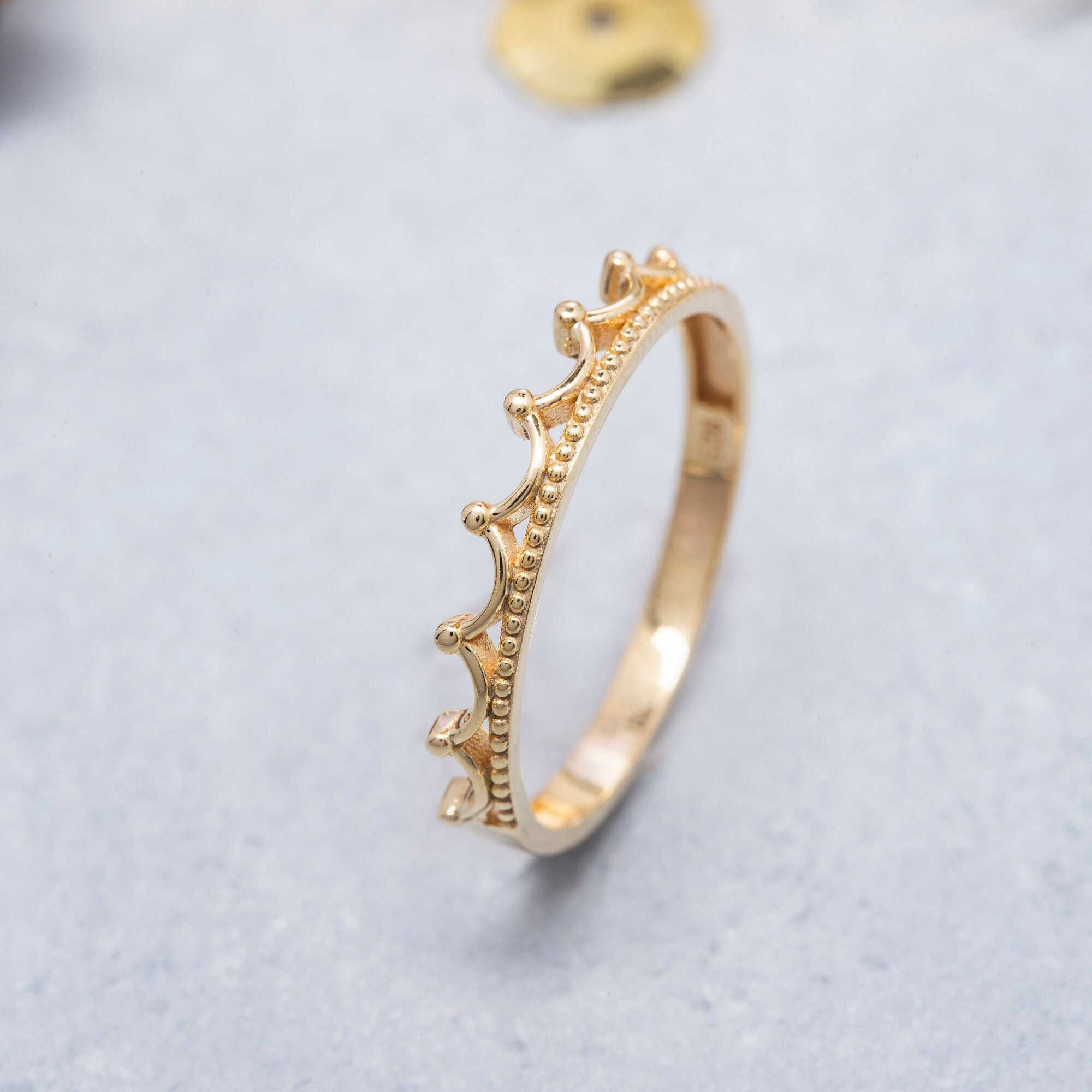 Vintage Crown Ring - Etsy Vintage Crown Ring - Etsy