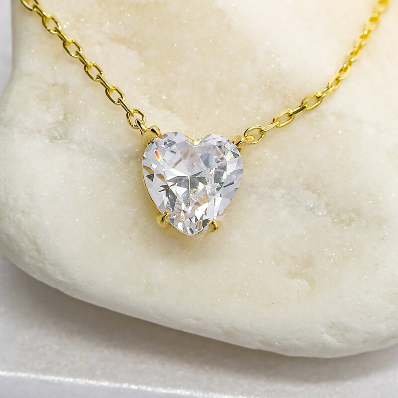 Bold Solitaire Coin Necklace in Gold-Tone