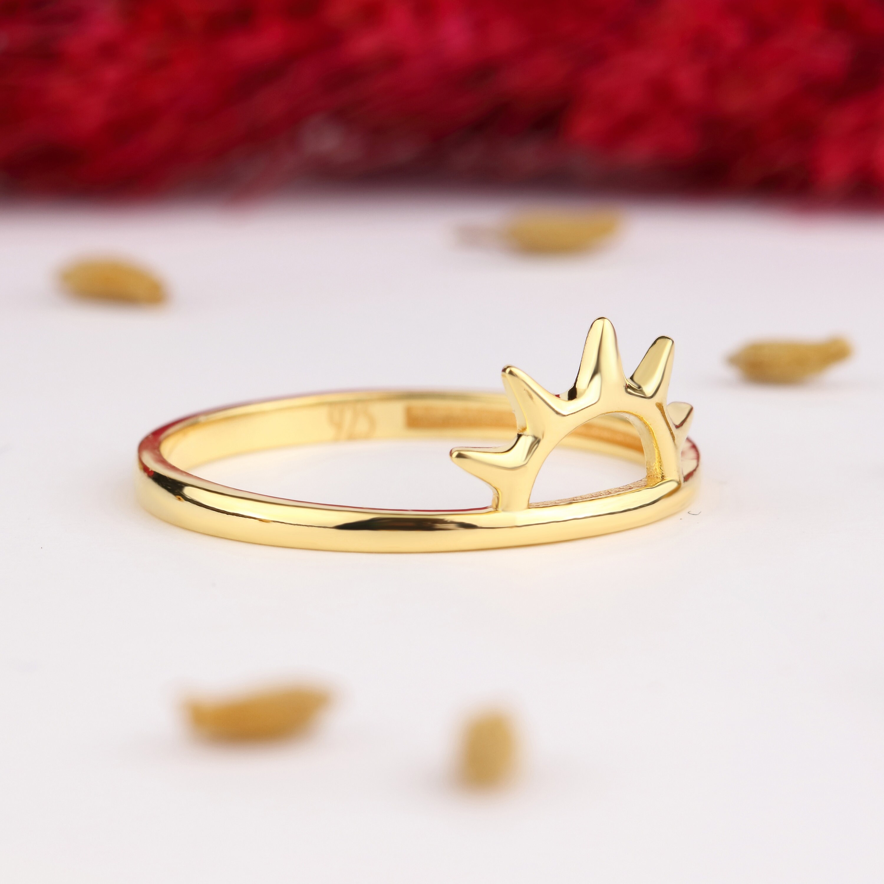 14K Solid Gold Sun Ring,925 Sterling Silver Sun Ring,sunshine Ring ...