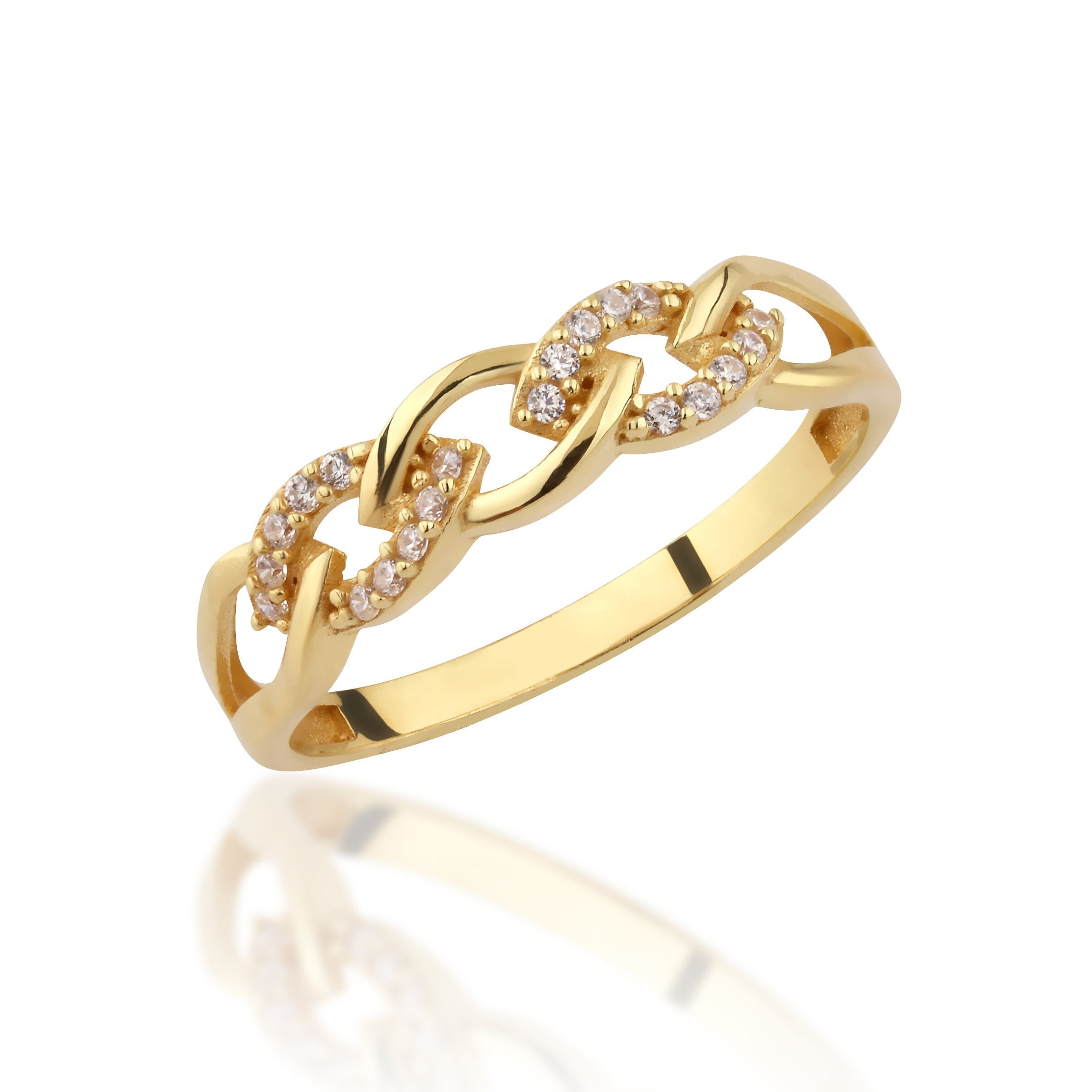 14K Solid Gold Braid Ring, 925 Sterling Silver Braid Ring, Infinity ...