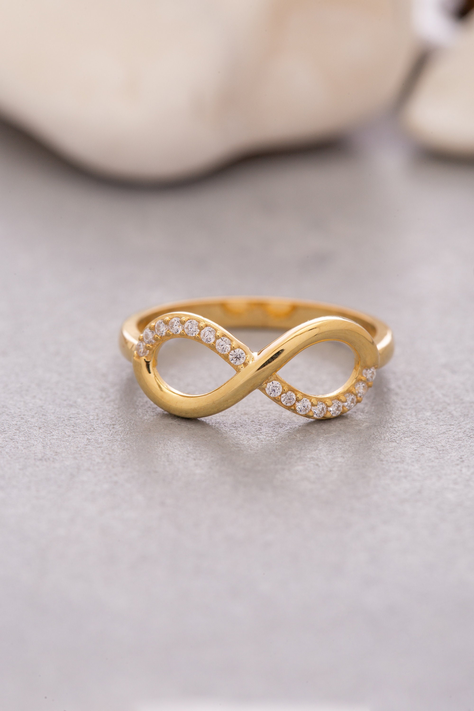 Infinity Knot Wedding Band Rose Gold Infinity Ring Anniversary Ring | La  More Design