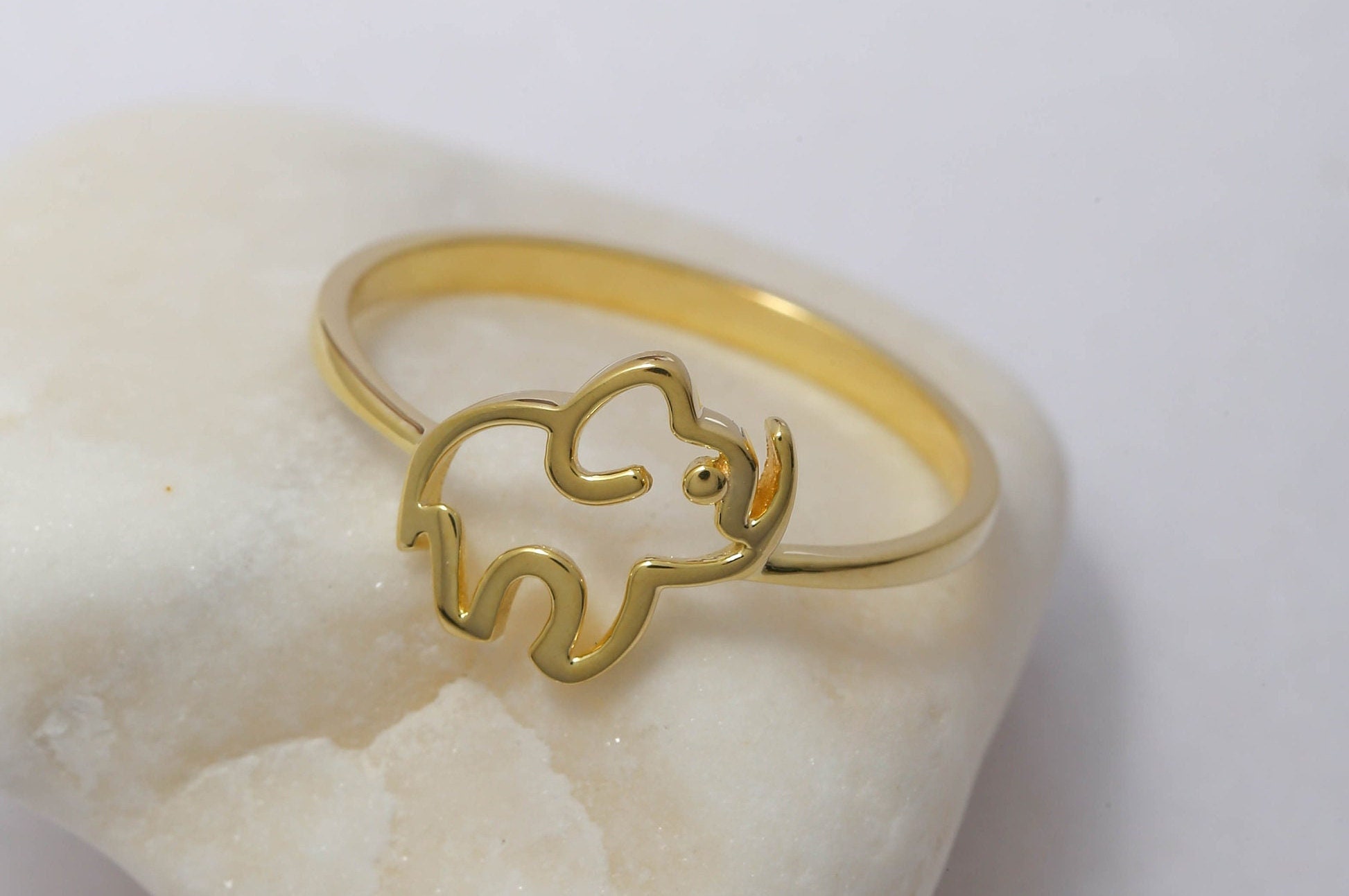 Buy 18K Gold Ganesha Baby Ring 492A751 Online from Vaibhav Jewellers