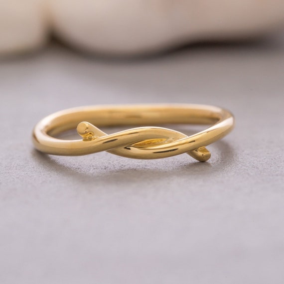 Anillo nudo del amor en oro new arrivals