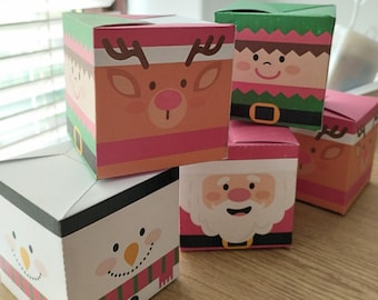 Christmas Decor | Cube Gift Boxes Digital - PDF Download File