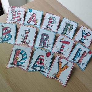 Whimsical "Happy Birthday" Printable Banner | Storybook-Inspired Party Decor | Instant Download