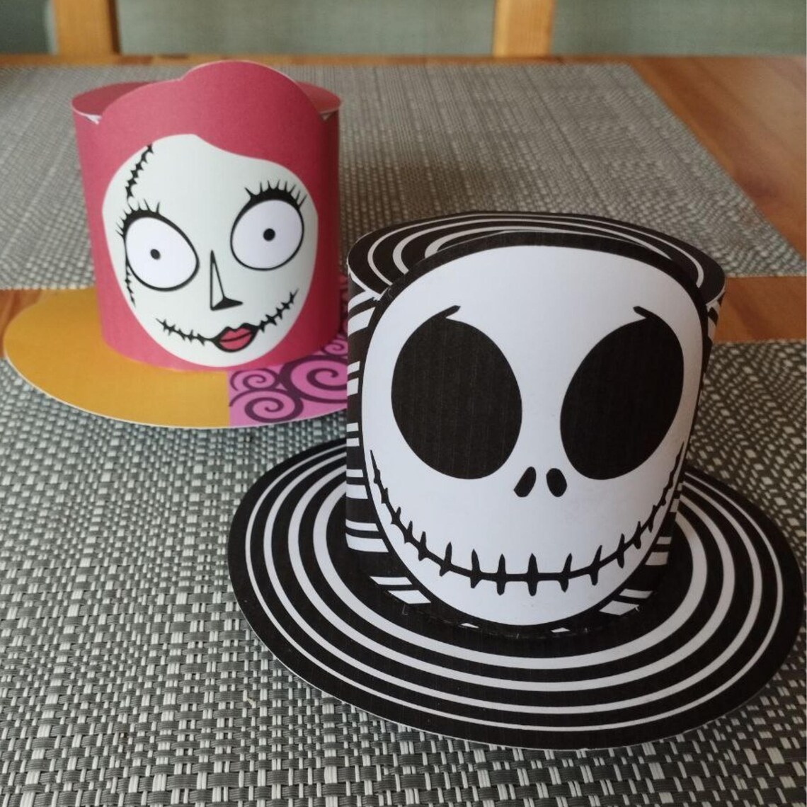 Jack and Sally Top Hat Printable Mini Top Hat Digital .PDF Etsy