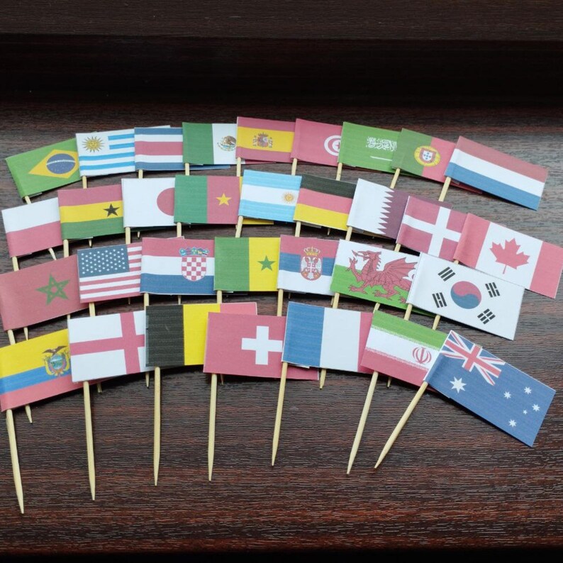 Qatar World Cup 2022 Printable Cupcake Wrappers & Toppers Etsy