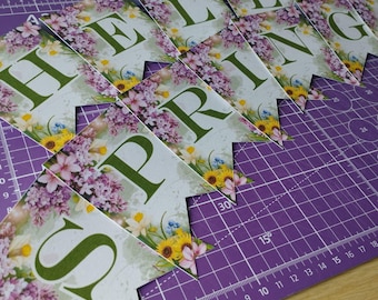 HELLO SPRING! Banner Printable | DIY Spring Decor | Instant Download | Digital Product