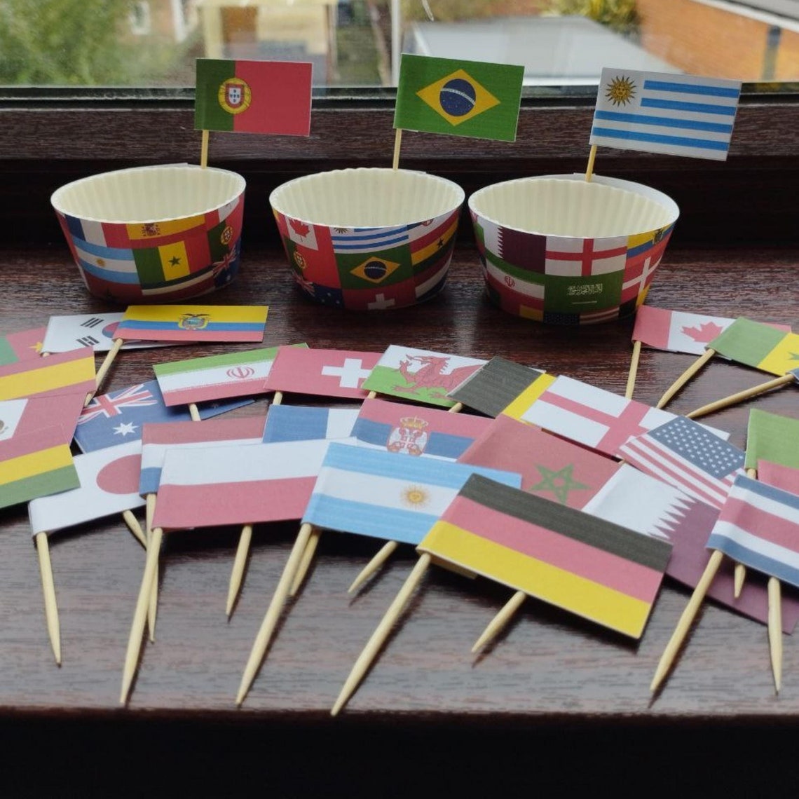 Qatar World Cup 2022 Printable Cupcake Wrappers & Toppers Etsy