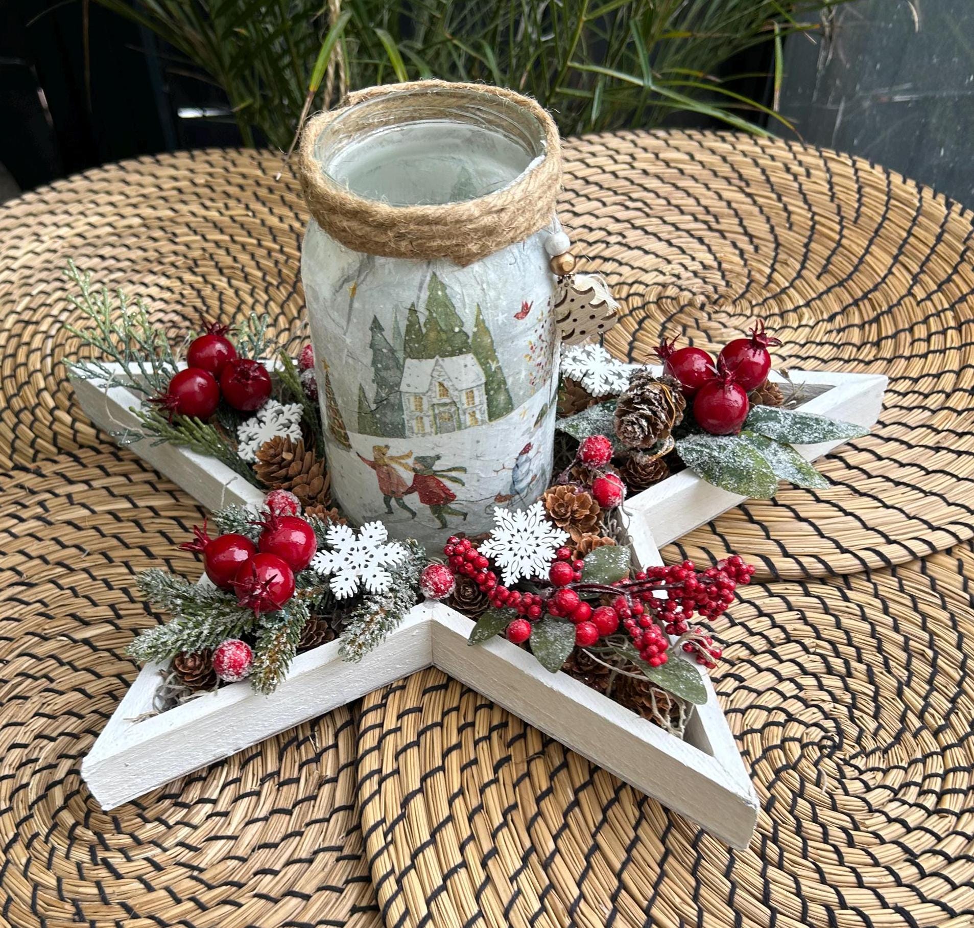 Festliche tischdeko stern - Etsy.de