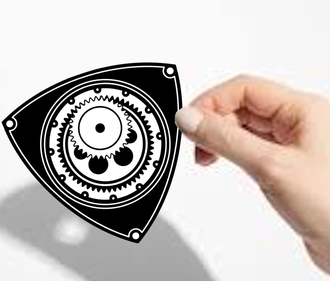 Wankel Rotary Engine Sticker Digital Download 7 INCHES Wall Art Print ...