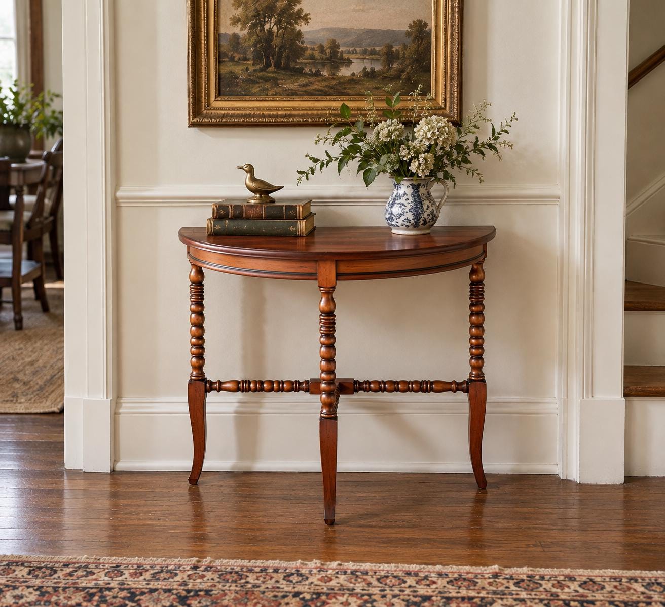 【 ARCHIVE 】 BOBBIN LEG — 19世紀の小さなサイドテーブル Vintage Bobbin Leg Table - Etsy