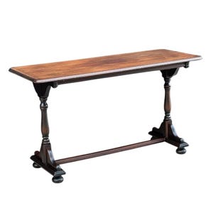 Antique 1910's Large Traditional Mahogany Wood Turned Leg Imperial Grand Rapids Sideboard Console Table