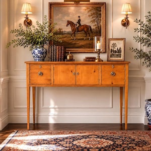 Vintage Lane Solid Pine Wood Huntboard Console Cabinet | Museum of American Folk Art