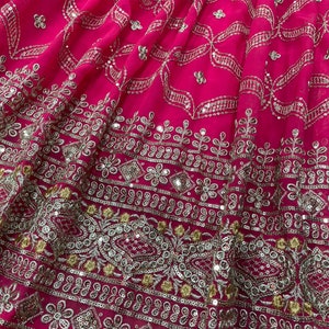 Pink Sabyasachi Style Indian Bollywood Style Bridal Bridesmaids Wedding ...