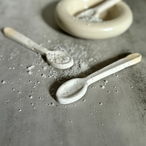 Mini Ceramic Spoon – Salt or Powder Scoop