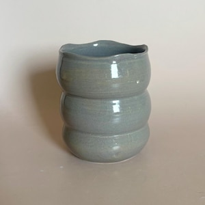 Vaso de cerámica con burbujas – Gres de colores – 15 oz, 16 oz o 18 oz Sage 15 oz